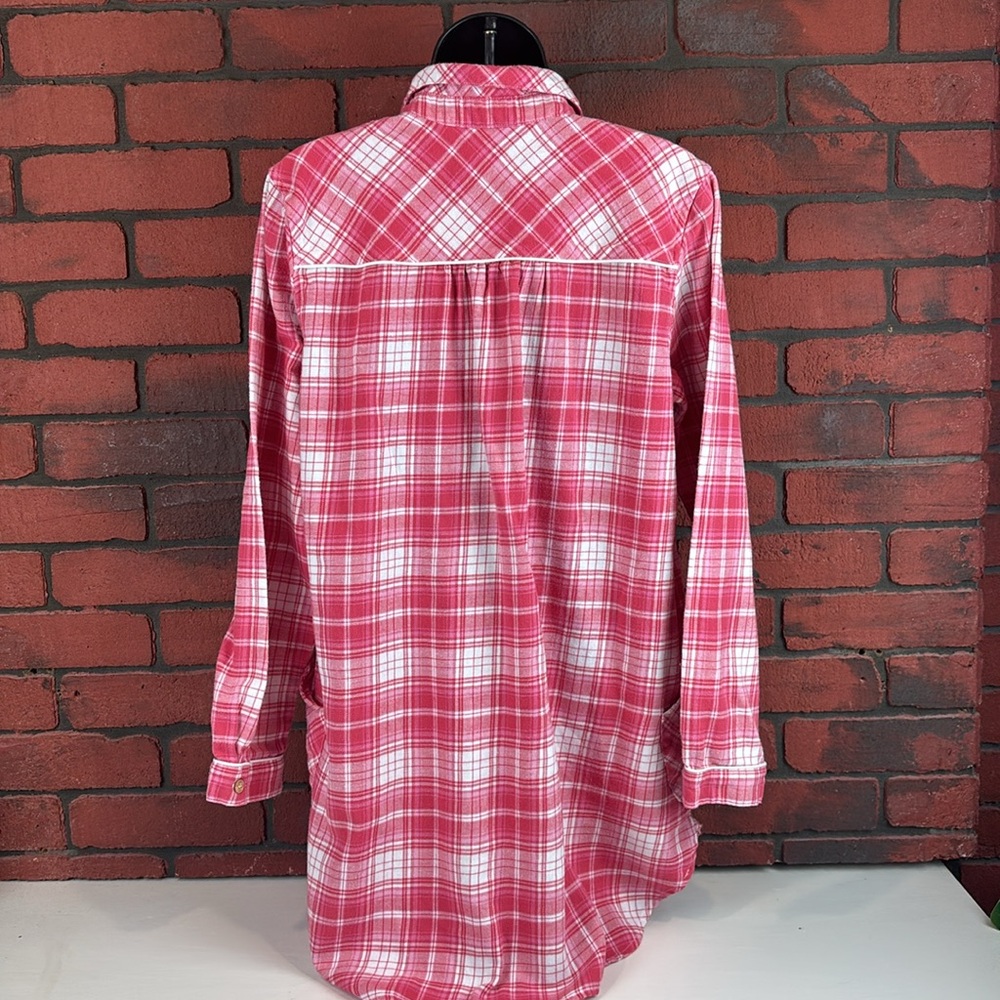 Ugg Shirt Womens Small Red Plaid Long Sleeve Tunic View 4